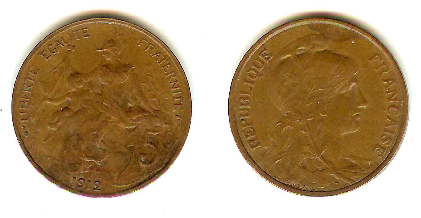 5 Centimes 1912 EF+